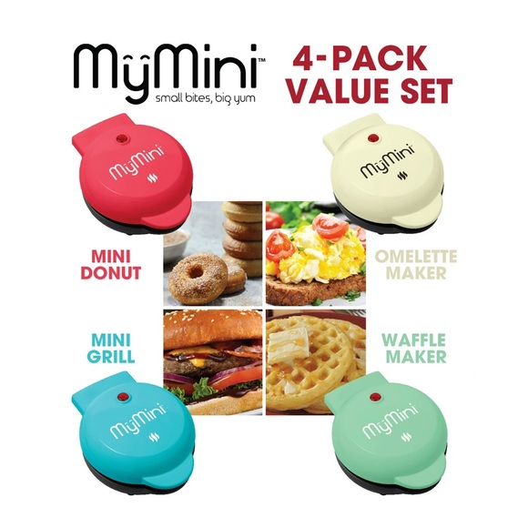 NEW IN BOX My mini grill, donut maker, waffle maker and omelette maker - Picture 1 of 5